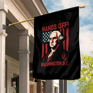 Hands Off DC Patriotic Garden Flag George Washington American Flag TS02 Print Your Wear