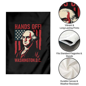 Hands Off DC Patriotic Garden Flag George Washington American Flag TS02 Print Your Wear