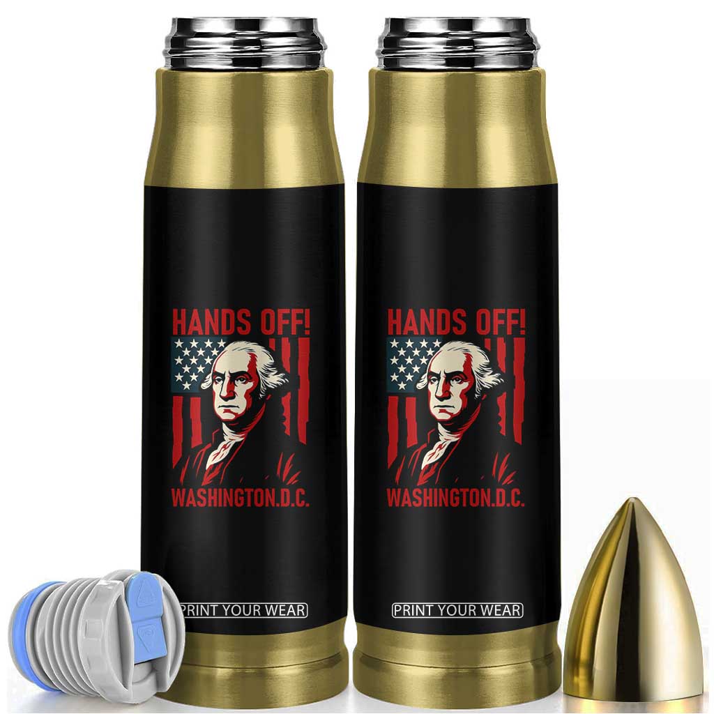 Hands Off DC Patriotic Bullet Tumbler George Washington American Flag TS02 Black Print Your Wear