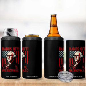 Hands Off DC Patriotic 4 in 1 Can Cooler Tumbler George Washington American Flag TS02 Print Your Wear