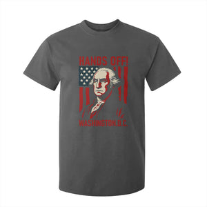 Hands Off DC Patriotic T Shirt For Kid George Washington American Flag TS02 Dark Heather Print Your Wear