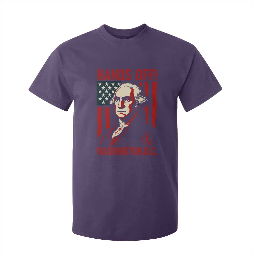 Hands Off DC Patriotic T Shirt For Kid George Washington American Flag TS02 Purple Print Your Wear