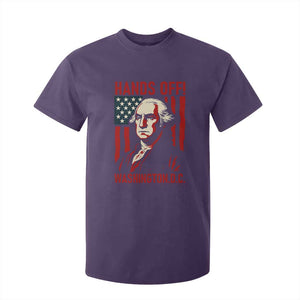 Hands Off DC Patriotic T Shirt For Kid George Washington American Flag TS02 Purple Print Your Wear