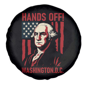 Hands Off DC Patriotic Spare Tire Cover George Washington American Flag TS02 Print Your Wear