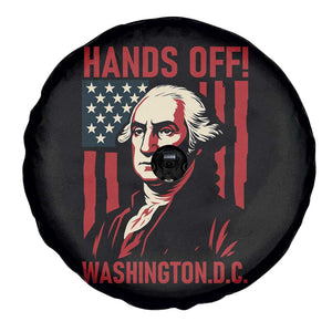 Hands Off DC Patriotic Spare Tire Cover George Washington American Flag TS02 Print Your Wear