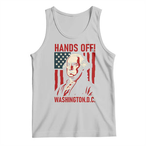 Hands Off DC Patriotic Tank Top George Washington American Flag TS02 Ash Print Your Wear