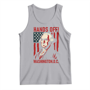 Hands Off DC Patriotic Tank Top George Washington American Flag TS02 Athletic Heather Print Your Wear
