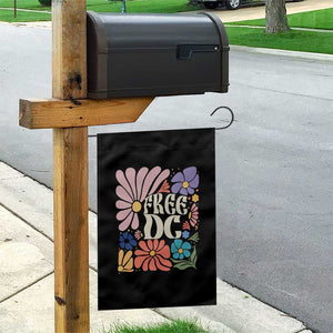 Free DC Subtle Groovy Floral Garden Flag Washington D.C. Rights Retro Hippie Style TS02 Print Your Wear