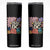 Free DC Subtle Groovy Floral Skinny Tumbler Washington D.C. Rights Retro Hippie Style TS02 Black Print Your Wear
