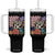 Free DC Subtle Groovy Floral Tumbler With Handle Washington D.C. Rights Retro Hippie Style TS02 One Size: 40 oz Black Print Your Wear
