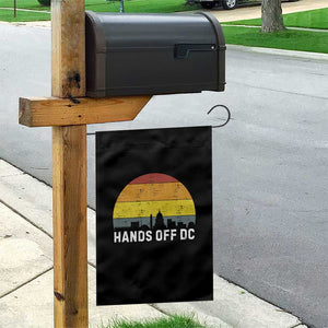 Hands Off DC Garden Flag Retro Washington D.C. Skyline TS02 Print Your Wear