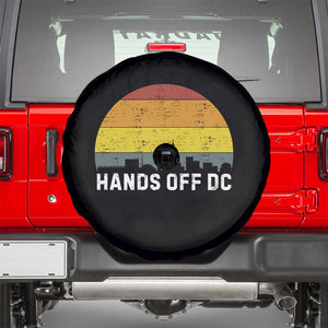 Hands Off DC Spare Tire Cover Retro Washington D.C. Skyline TS02 Black Print Your Wear