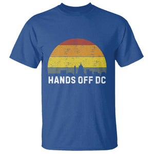Hands Off DC T Shirt Retro Washington D.C. Skyline TS02 Royal Blue Print Your Wear