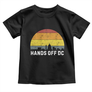 Hands Off DC Toddler T Shirt Retro Washington D.C. Skyline TS02 Black Print Your Wear