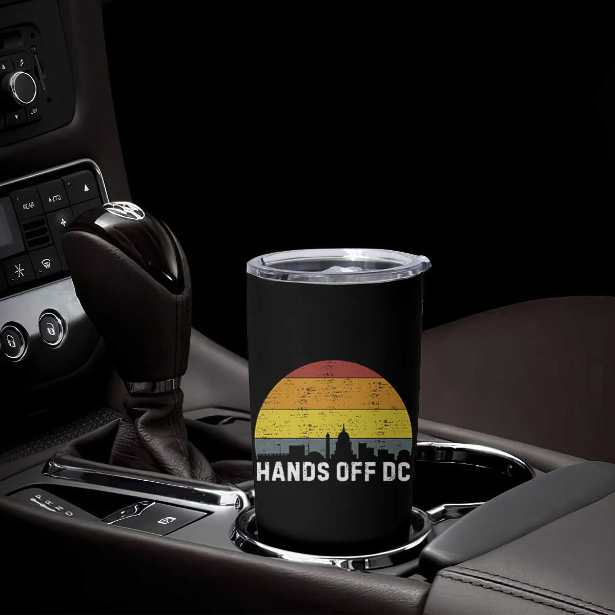 Hands Off DC Tumbler Cup Retro Washington D.C. Skyline TS02 Print Your Wear