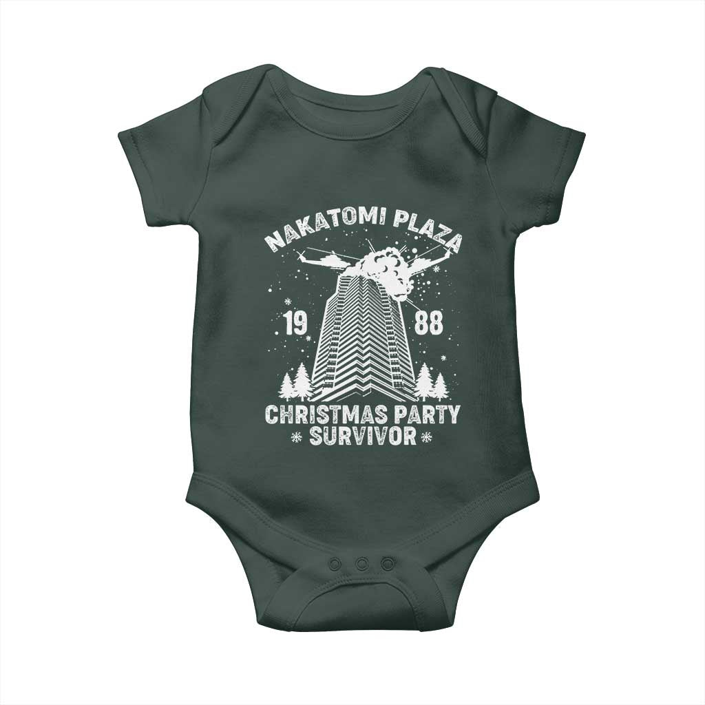 Nakatomi Plaza Baby Onesie Christmas Party 1988 Survivor TS02 Print Your Wear