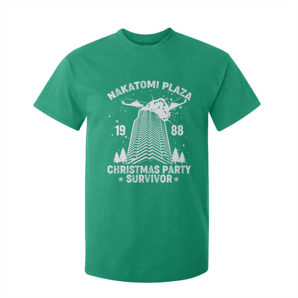 Nakatomi Plaza T Shirt For Kid Christmas Party 1988 Survivor TS02 Irish Green Print Your Wear