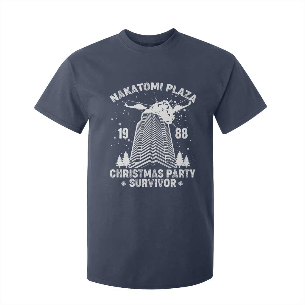 Nakatomi Plaza T Shirt For Kid Christmas Party 1988 Survivor TS02 Navy Print Your Wear