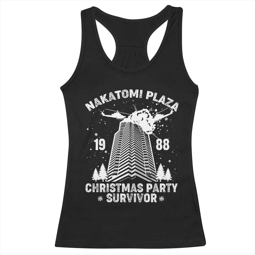Nakatomi Plaza Racerback Tank Top Christmas Party 1988 Survivor TS02 Black Print Your Wear