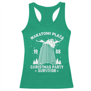 Nakatomi Plaza Racerback Tank Top Christmas Party 1988 Survivor TS02 Irish Green Print Your Wear