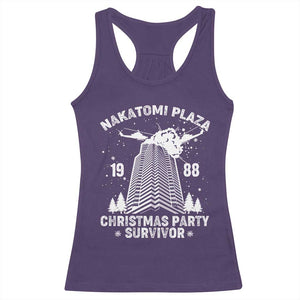 Nakatomi Plaza Racerback Tank Top Christmas Party 1988 Survivor TS02 Purple Print Your Wear