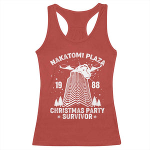 Nakatomi Plaza Racerback Tank Top Christmas Party 1988 Survivor TS02 Red Print Your Wear
