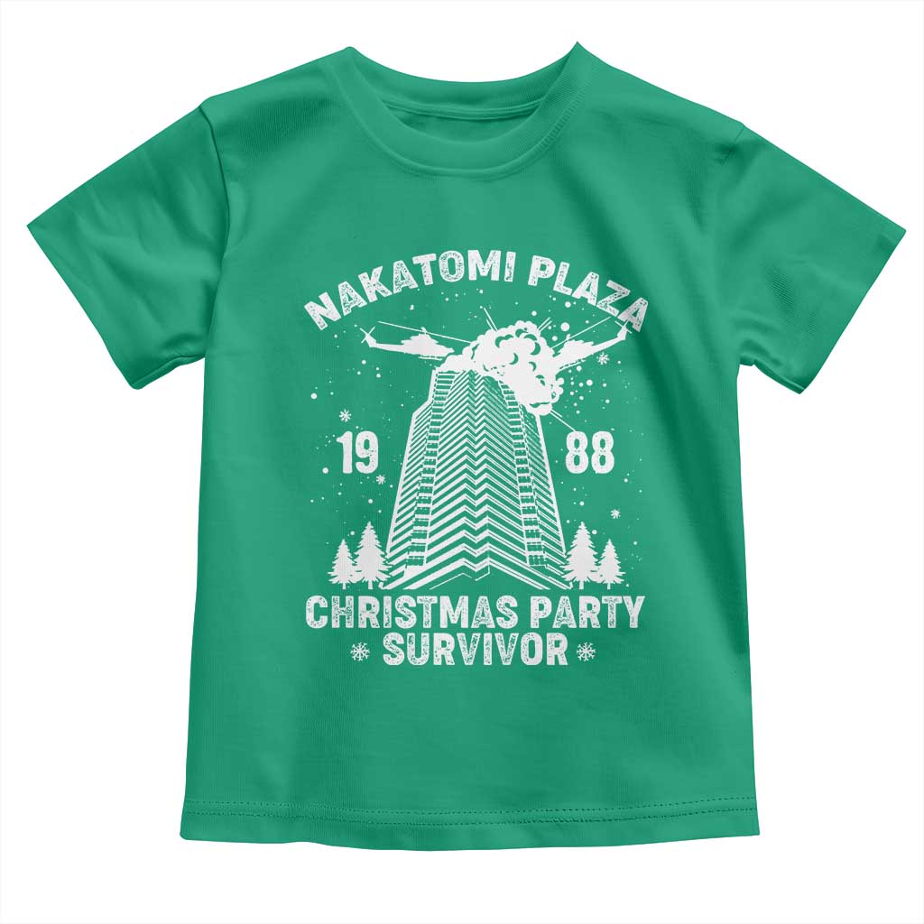 Nakatomi Plaza Toddler T Shirt Christmas Party 1988 Survivor TS02 Irish Green Print Your Wear