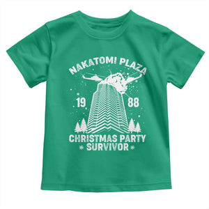 Nakatomi Plaza Toddler T Shirt Christmas Party 1988 Survivor TS02 Irish Green Print Your Wear