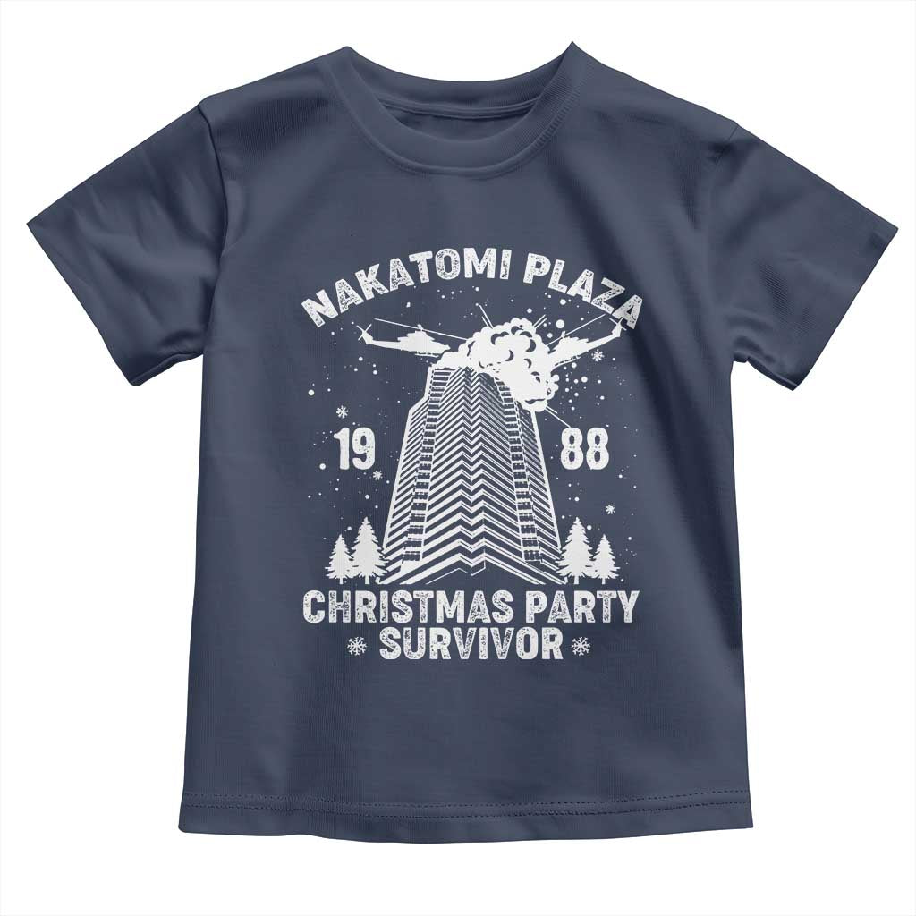 Nakatomi Plaza Toddler T Shirt Christmas Party 1988 Survivor TS02 Navy Print Your Wear