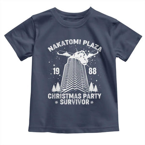 Nakatomi Plaza Toddler T Shirt Christmas Party 1988 Survivor TS02 Navy Print Your Wear