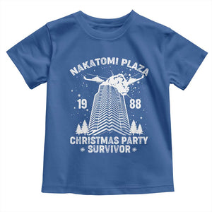 Nakatomi Plaza Toddler T Shirt Christmas Party 1988 Survivor TS02 Royal Blue Print Your Wear