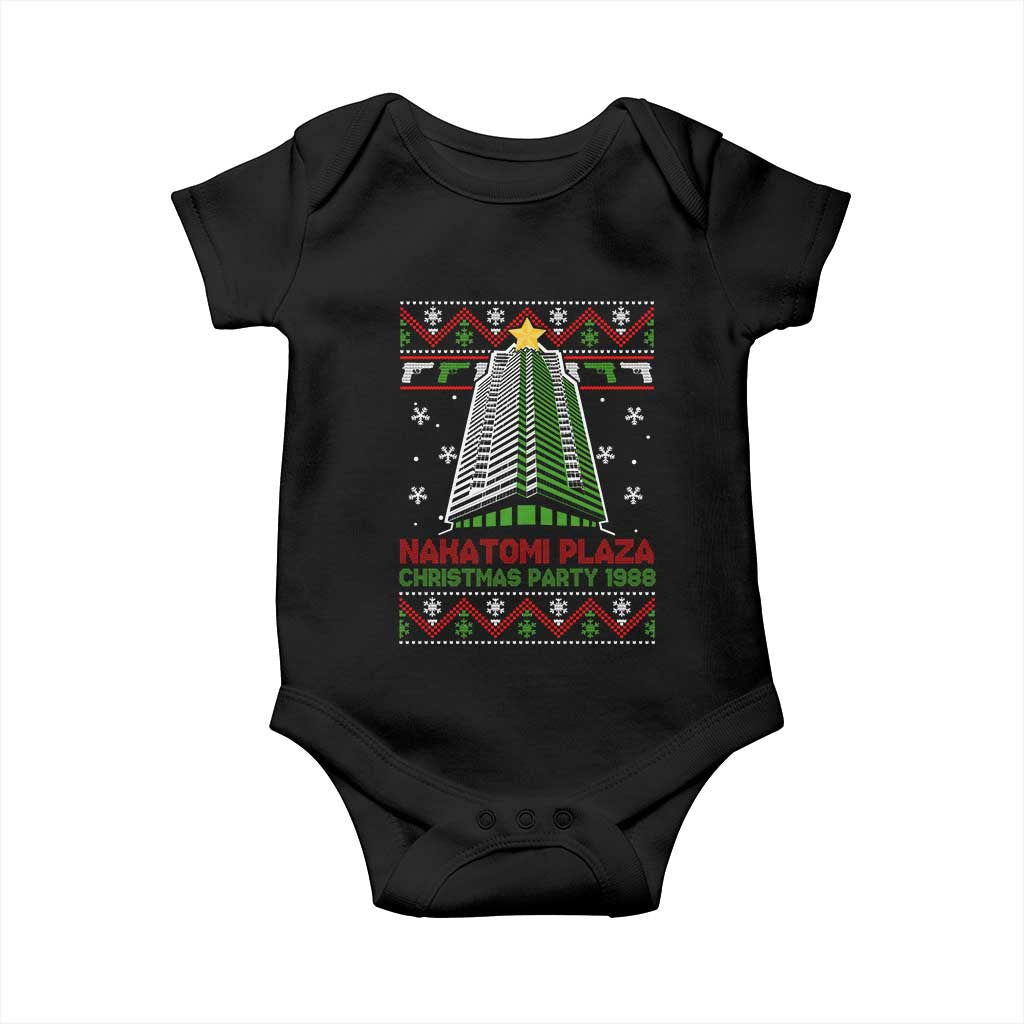 Nakatomi Plaza Baby Onesie Christmas Party 1988 TS02 Black Print Your Wear