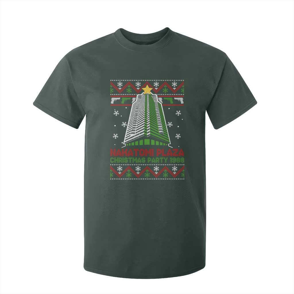 Nakatomi Plaza T Shirt For Kid Christmas Party 1988 TS02 Dark Forest Green Print Your Wear