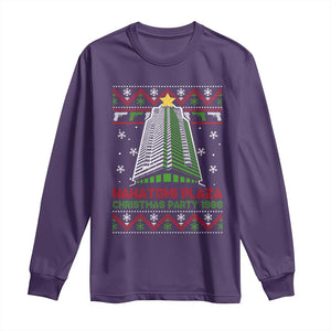 Nakatomi Plaza Long Sleeve Shirt Christmas Party 1988 TS02 Purple Print Your Wear