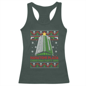 Nakatomi Plaza Racerback Tank Top Christmas Party 1988 TS02 Dark Forest Green Print Your Wear
