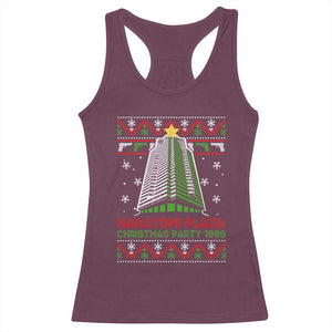 Nakatomi Plaza Racerback Tank Top Christmas Party 1988 TS02 Maroon Print Your Wear