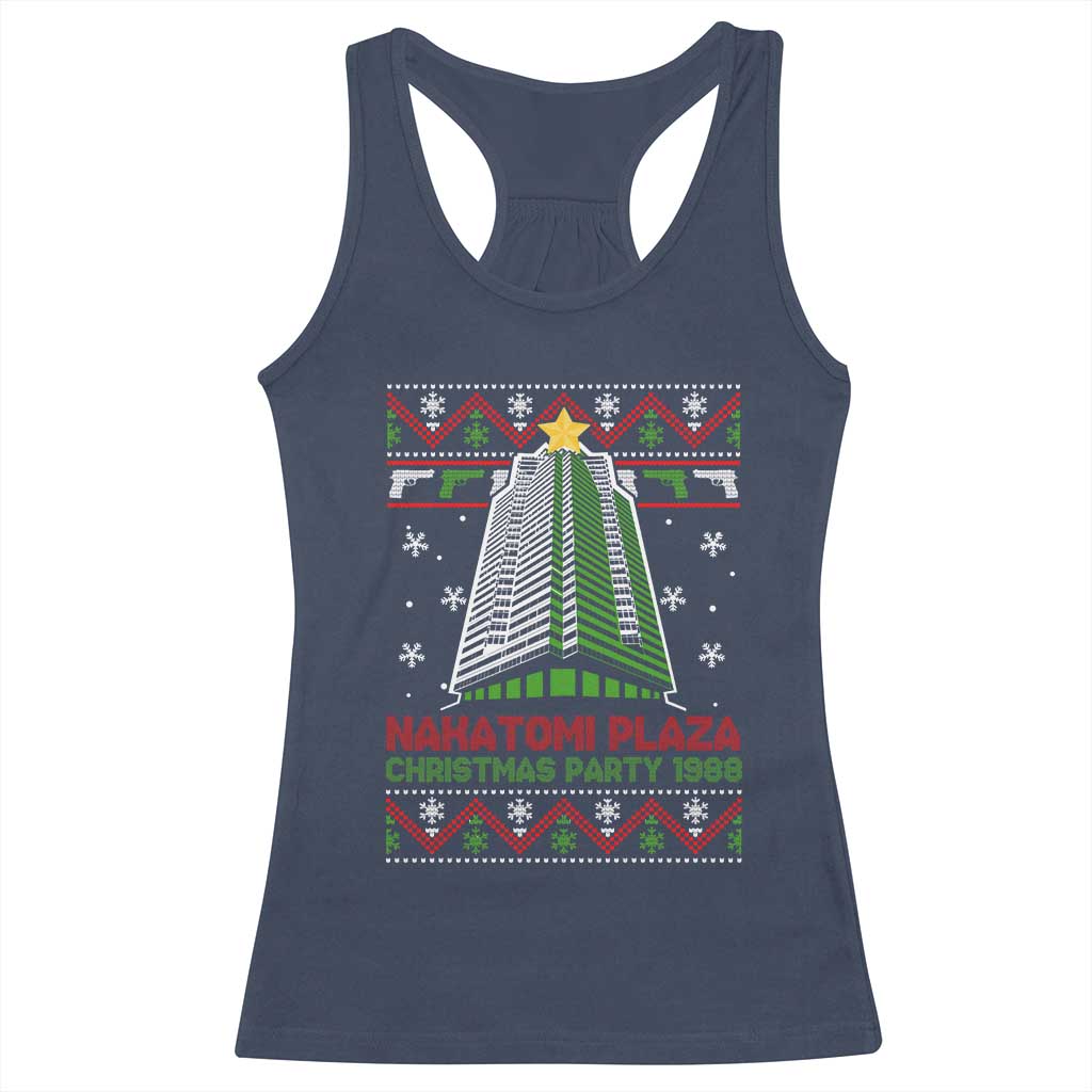 Nakatomi Plaza Racerback Tank Top Christmas Party 1988 TS02 Navy Print Your Wear