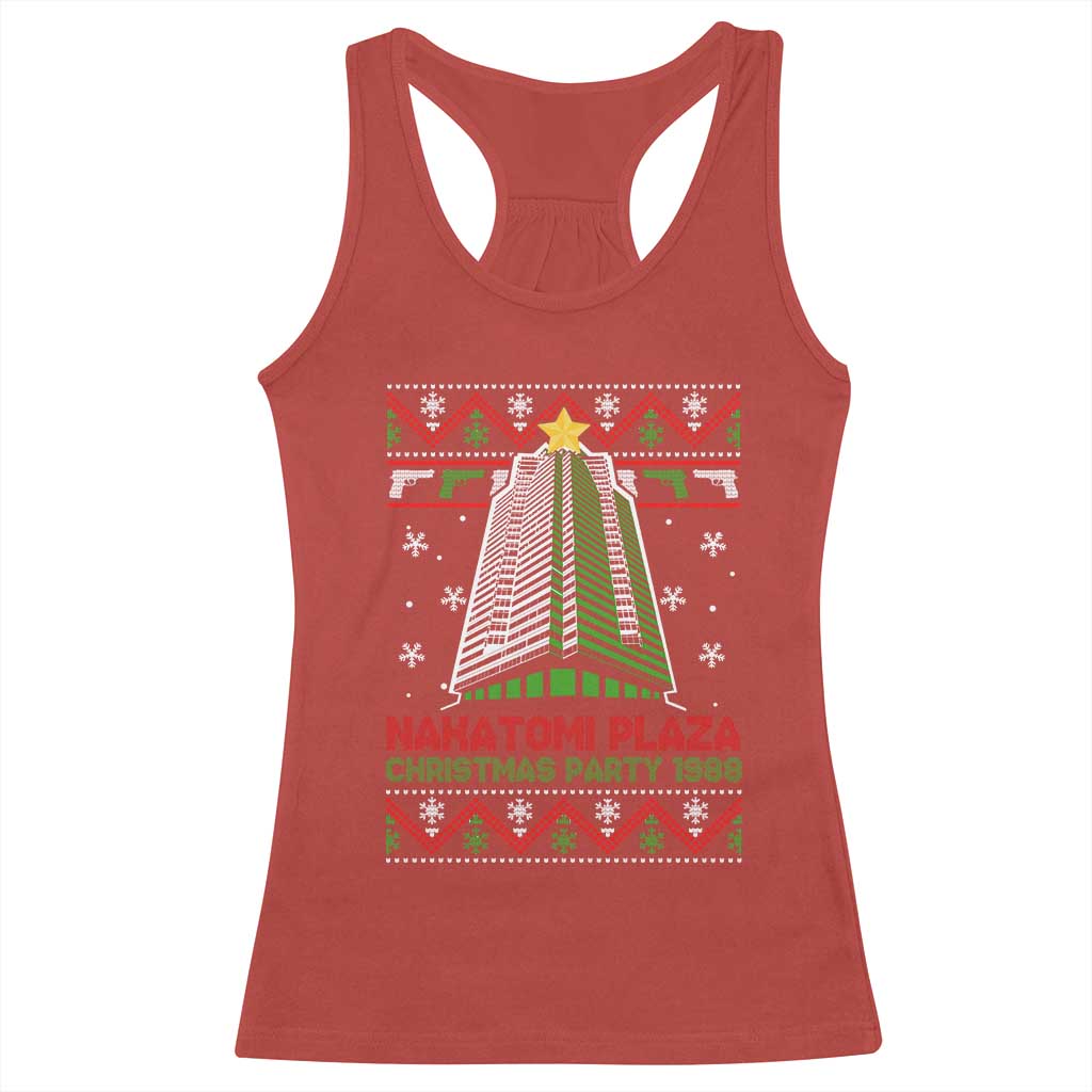 Nakatomi Plaza Racerback Tank Top Christmas Party 1988 TS02 Red Print Your Wear