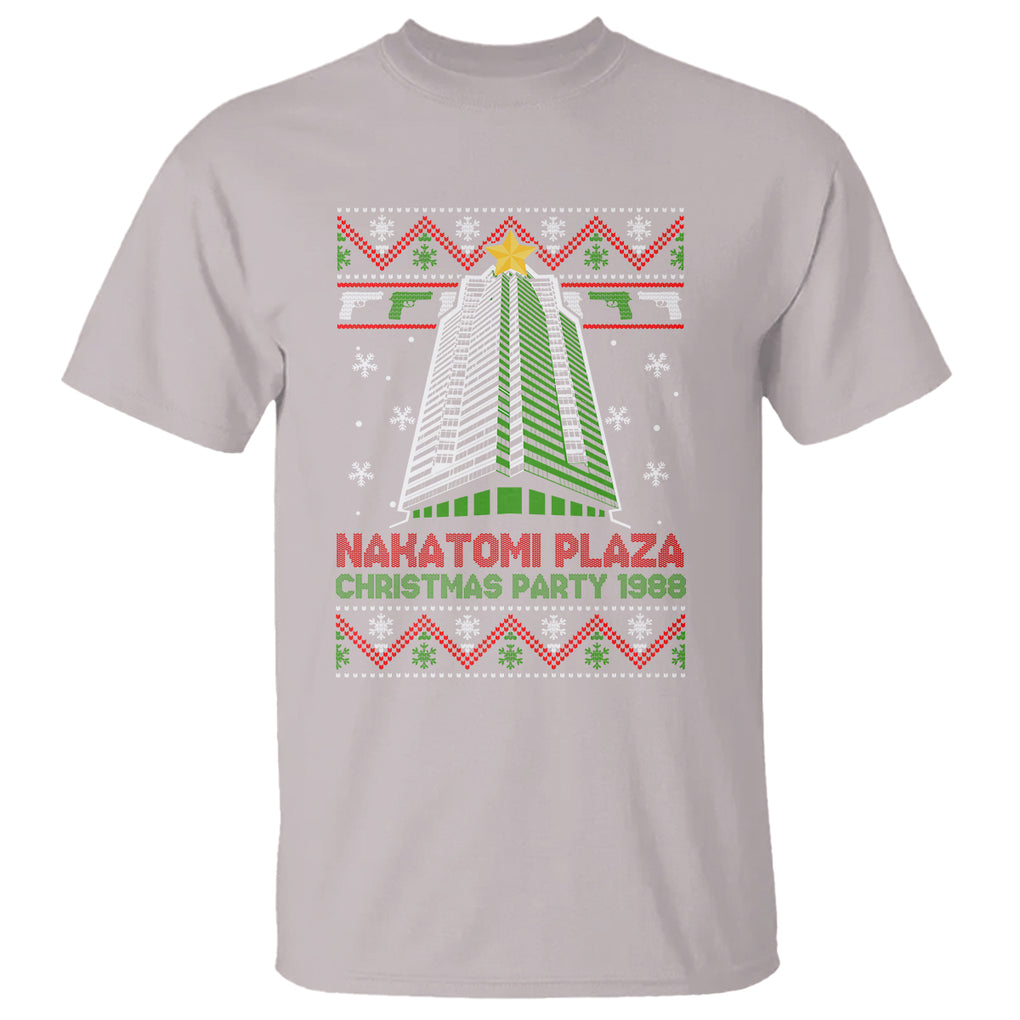 Nakatomi Plaza T Shirt Christmas Party 1988 TS02 Ice Gray Printyourwear