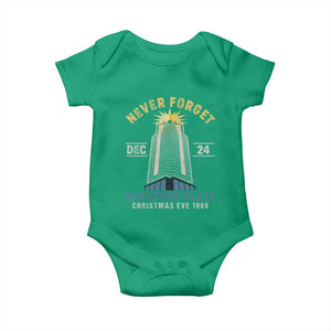 Nakatomi Plaza Baby Onesie Never Forget December 24 Christmas Eve 1988 TS02 Irish Green Print Your Wear