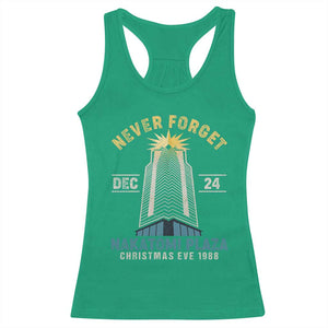 Nakatomi Plaza Racerback Tank Top Never Forget December 24 Christmas Eve 1988 TS02 Irish Green Print Your Wear