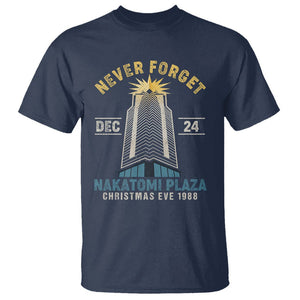 Nakatomi Plaza T Shirt Never Forget December 24 Christmas Eve 1988 TS02 Navy Printyourwear