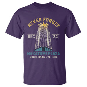 Nakatomi Plaza T Shirt Never Forget December 24 Christmas Eve 1988 TS02 Purple Printyourwear