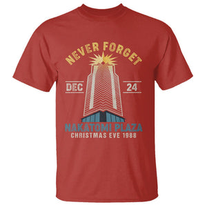 Nakatomi Plaza T Shirt Never Forget December 24 Christmas Eve 1988 TS02 Red Printyourwear