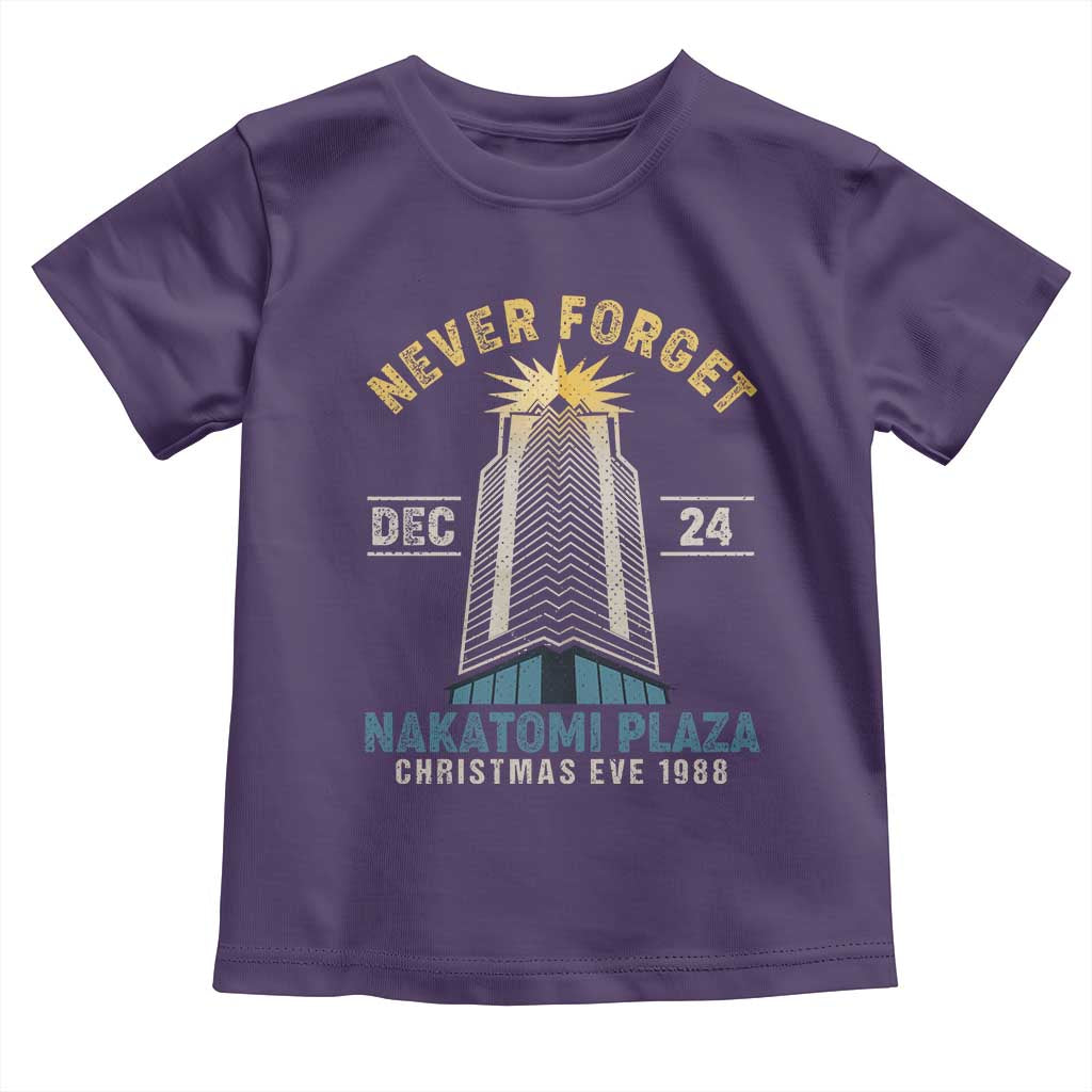 Nakatomi Plaza Toddler T Shirt Never Forget December 24 Christmas Eve 1988 TS02 Purple Print Your Wear