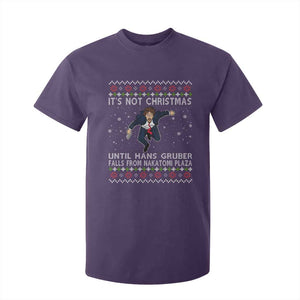 Nakatomi Plaza T Shirt For Kid It's Not Christmas Until Hans Gruber Falls From Building TS02 Purple Print Your Wear