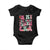 In My Very Merry Teacher Era Xmas Groovy Christmas Baby Onesie TS02 Black Print Your Wear