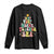 In My Very Merry Teacher Era Xmas Groovy Christmas Tree Long Sleeve Shirt TS02 Black Print Your Wear