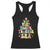 In My Very Merry Teacher Era Xmas Groovy Christmas Tree Racerback Tank Top TS02 Black Print Your Wear