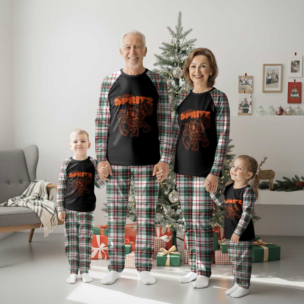 Aperitivo Spritz Plaid Pajama Set Funny Italiano Aperollin' Recipe TS02 Christmas Plaid Print Your Wear